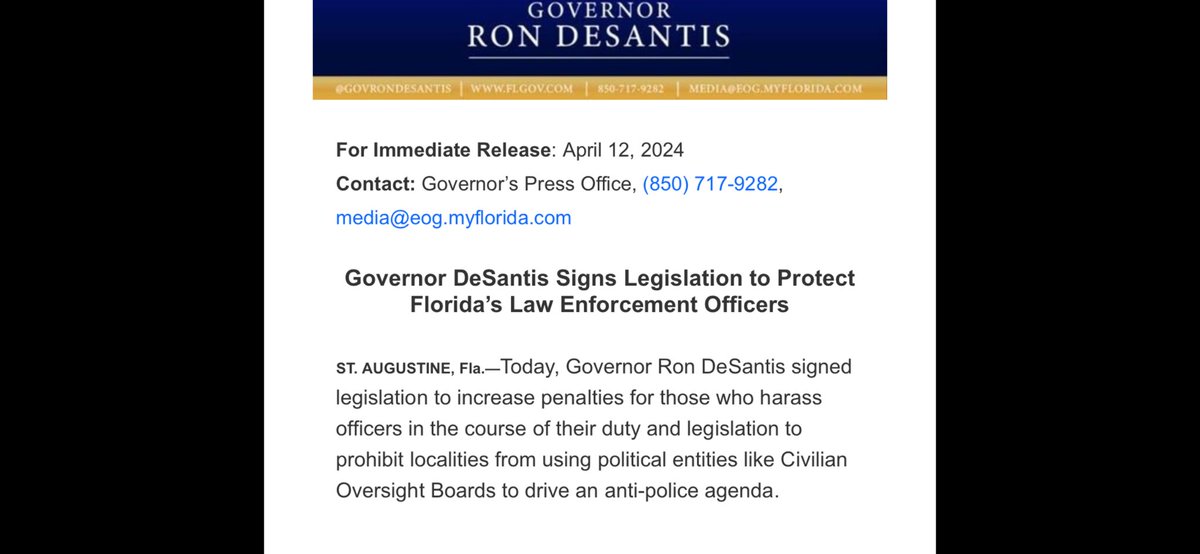 Won’t publish the whole press release , but this one paragraph sh send chills thru every Floridian ..& American THIS is Ron DeSantis ..the Heritage Foundation/2025 authoritarian playbook in full display “Ron DeSantis w dismantle democracy w deadly precision” @ruthbenghiat