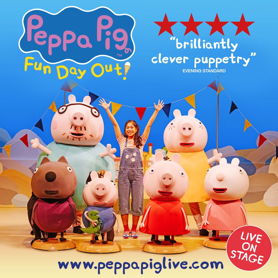 Peppa is returning to the West End! Catch Peppa Pig: Fun Day Out at London’s Haymarket Theatre this Christmas from 28 November 2024 – 05 January 2025! 💖 #PeppaPigLive