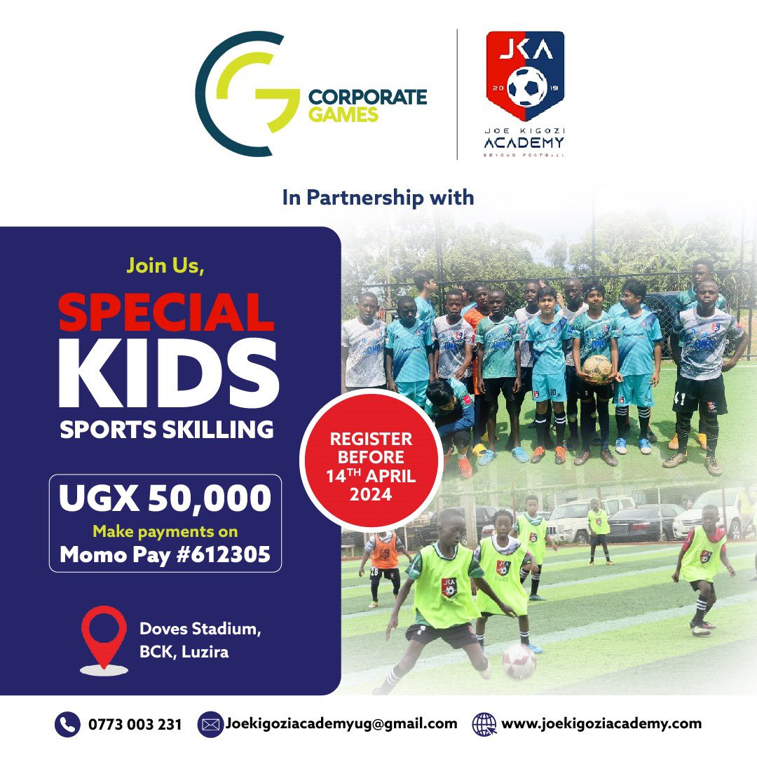 In response to numerous requests from our esteemed Corporate Games partners, we are thrilled to announce the launch of a specially curated program catering to children during the Corporate Games outings. To register your kids contact the JKA Academy on; +256773003231