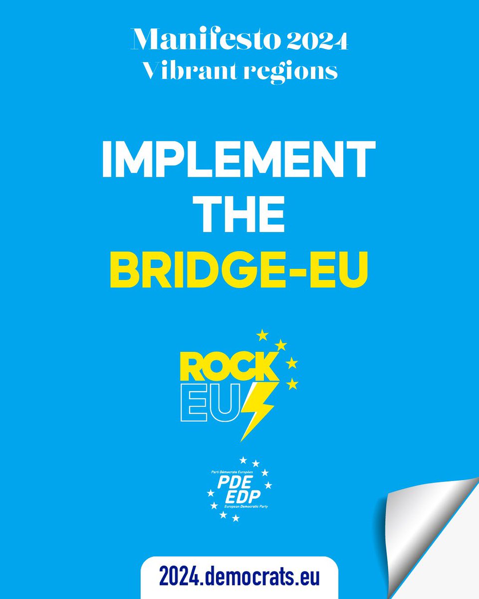 Today, 150 million cross-border citizens reside within the European Union’s borders and face daily bureaucratic obstacles that limit their ability to take full advantage of the EU’s opportunities for development and cooperation. We will therefore fully support the BRIDGE-EU…