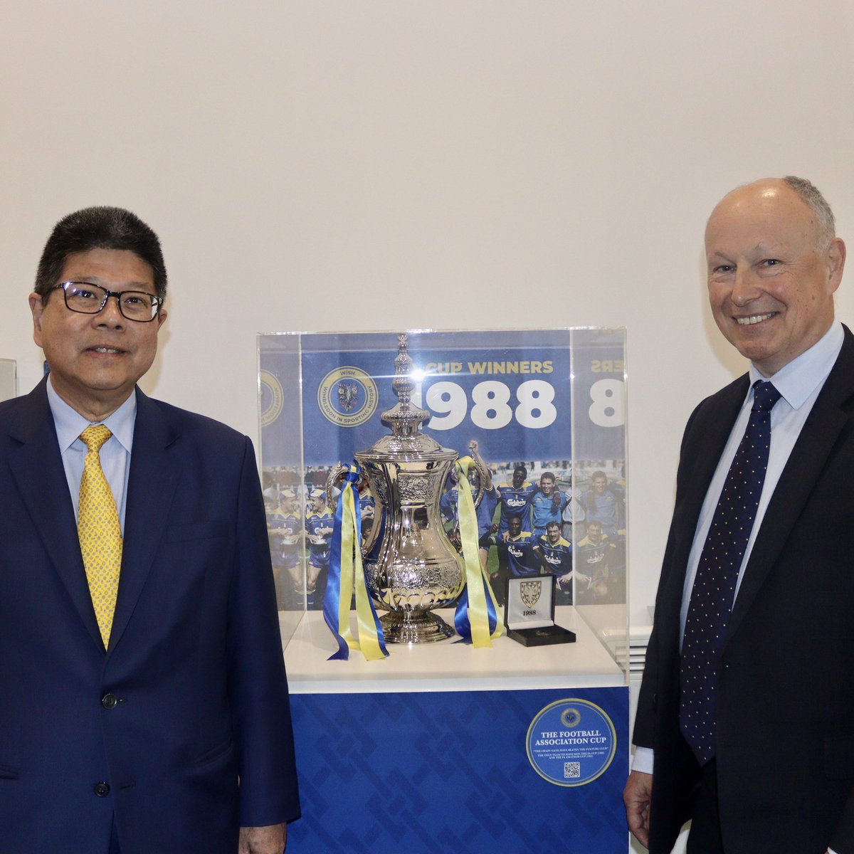 It was a pleasure to welcome His Excellency Mr Thani Thongphakdi, Ambassador of the Kingdom of Thailand, to the Cherry Red Records Stadium today 🏟️🇹🇭 #AFCW 🟡🔵