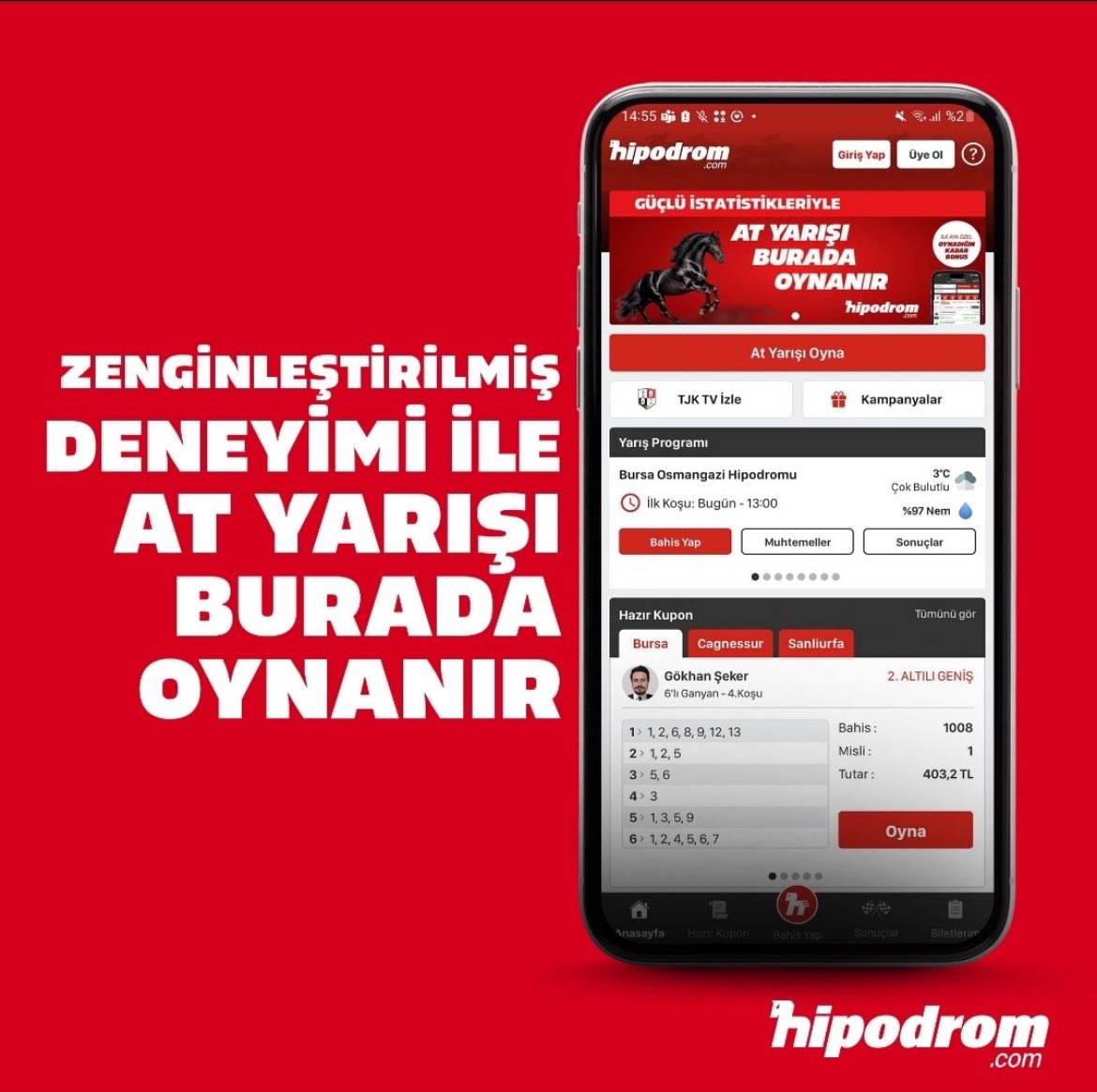 PadokTV'de hipodrom.com sponsorluğundaki canlı yayınlarımız ⏰ 22:00 📺 ADANA 🎙️ @hakann_cakmakk 🎙️ @AliOsmanEfendi3 🎙️ #KurtaranGalopSerkan ⏰ 23:15 📺 İSTANBUL 🎙️ @IsgorenNaim 🎙️ @hakann_cakmakk 🎙️ @ganyanda Harika iki canlı yayınımız var... Sizleri de…