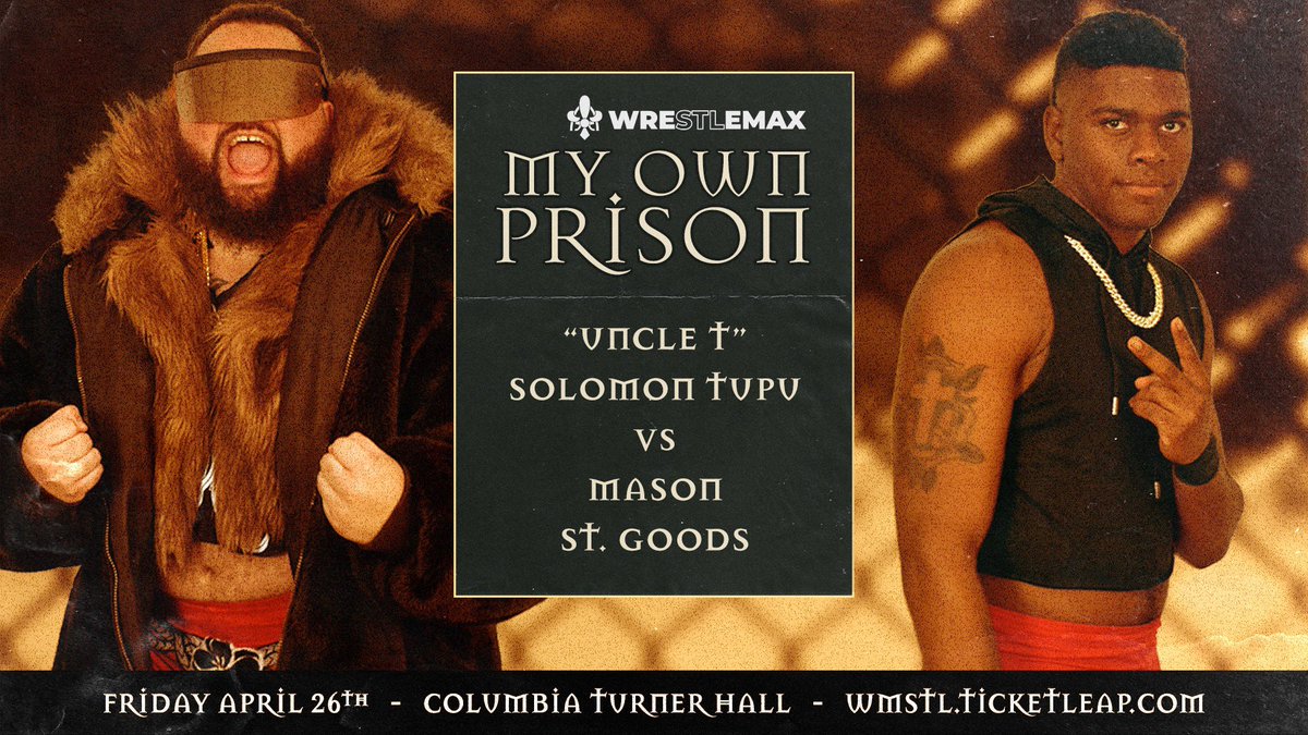 UNCLE T
vs
MASON ST GOODS

⛓️ Friday, April 26th ⛓️
📍 Turner Hall in Columbia, IL
🎟️ wmstl.ticketleap.com