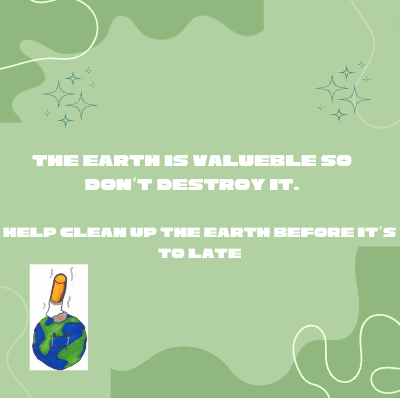 Ashley Oaks GREEN Leaders (@aogreenleaders) on Twitter photo There's only one earth so don't ruin it. Help keep it safe. <a href="/UTRCAmarketing/">Upper Thames River Conservation Authority</a> #lndont There's only one earth so don't ruin it. Help keep it safe. <a href="/UTRCAmarketing/">Upper Thames River Conservation Authority</a> #lndont