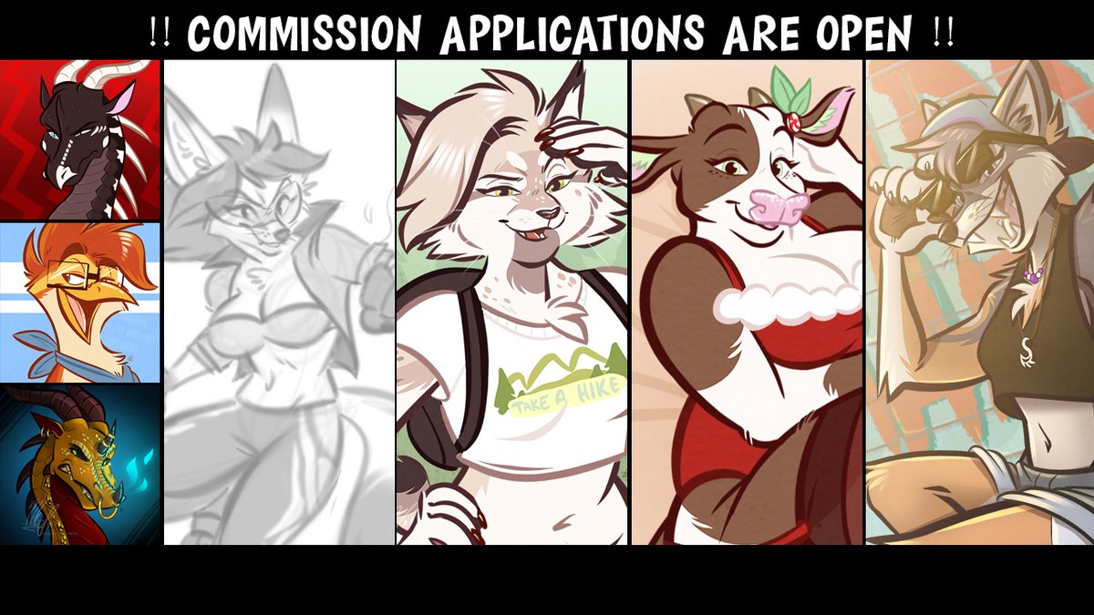 ✨COMMISSION APPLICATIONS ARE OPEN! ✨ Form will close Sunday @ 11:59PM EST. PLEASE MAKE SURE TO READ THROUGH MY TERMS BEFORE ORDERING, especially if you're a new client! PRICES ARE IN CAD! 🍁 Slots are NOT first come first serve! theartofnicole.com/commission Thanks so much!