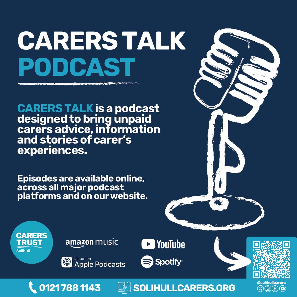 Did you know we have a podcast for carers? We know that carers are busy people and therefore wanted to bring information, advice and other carers experiences to you! To find out more check out our blog: solihullcarers.org/placeholder-we… #carers #podcast #solihull