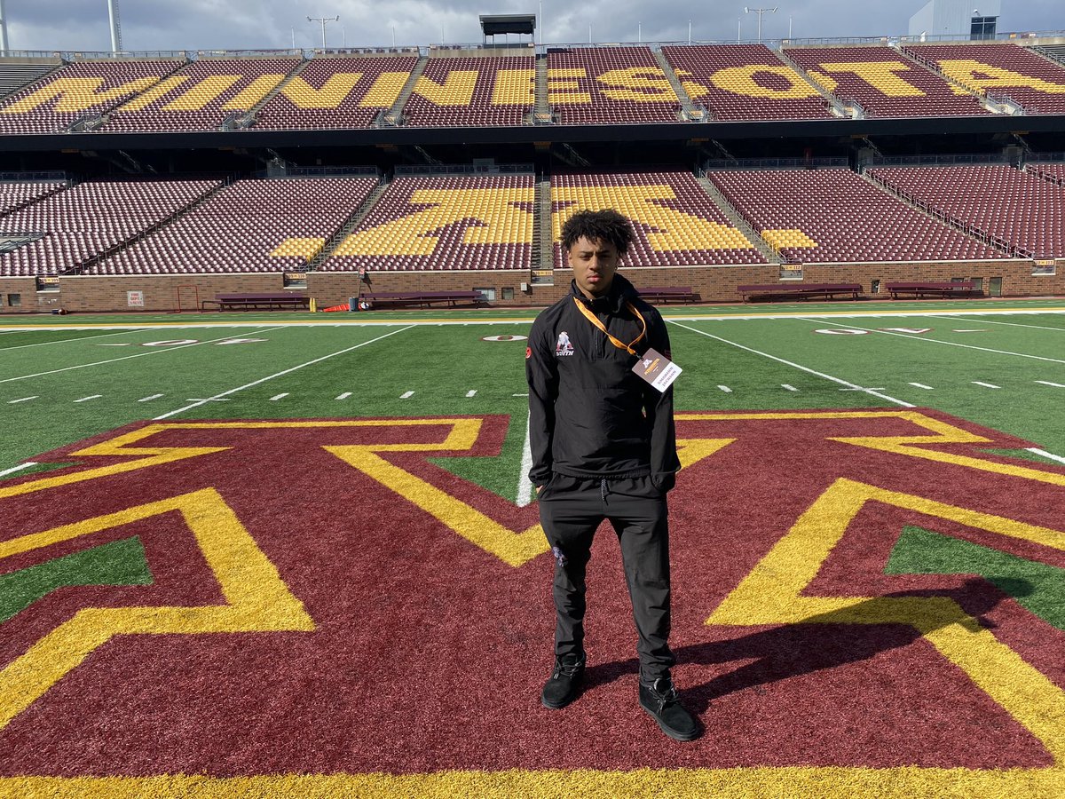 AjJackson_21's tweet photo. Thanks for having me!!! @GopherFootball @Coach_Fleck @Coach_DCollins https://t.co/V1mNCy2ZtA