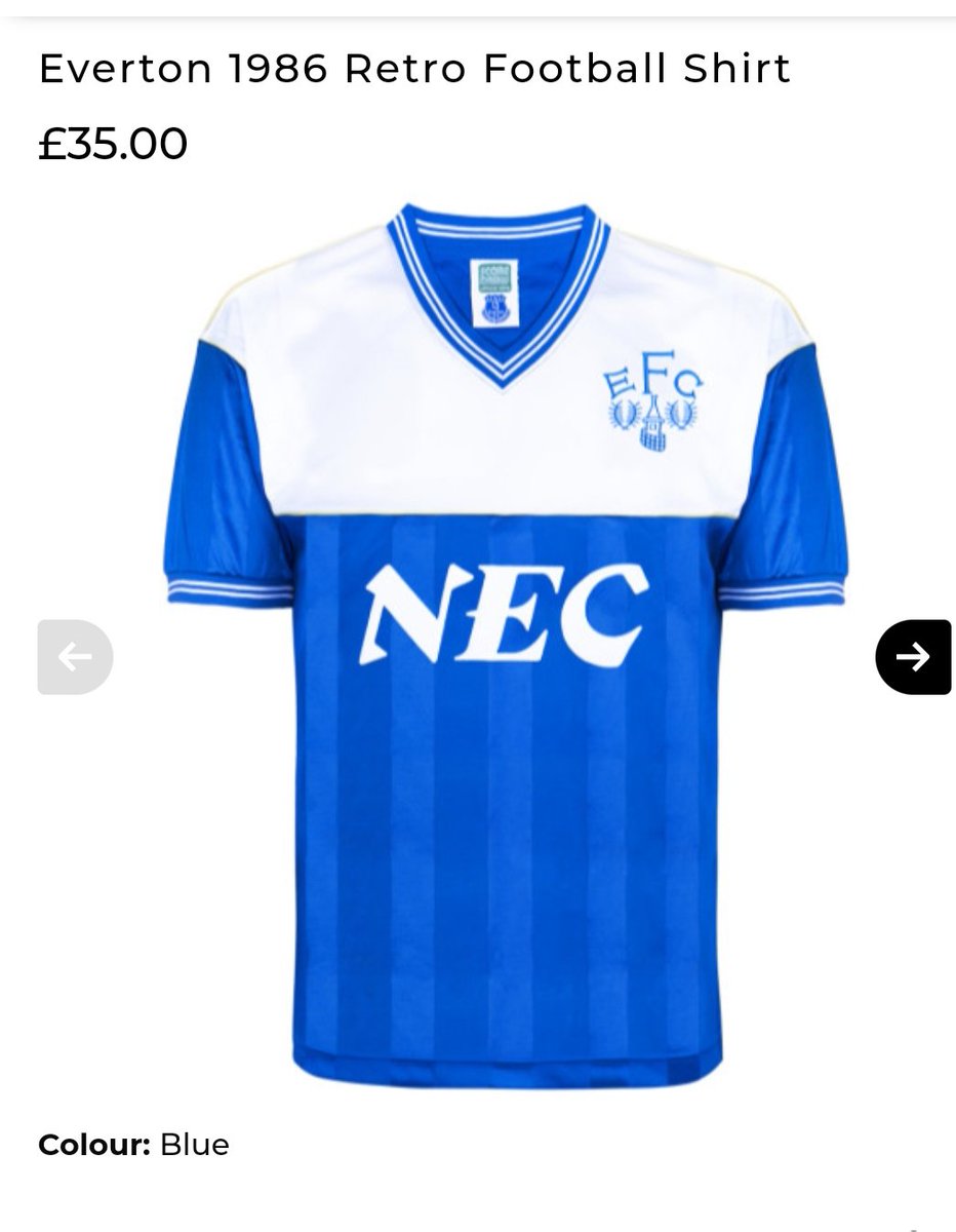 @The_Kitsman @3Retro_Football Everton shirt would be amazing