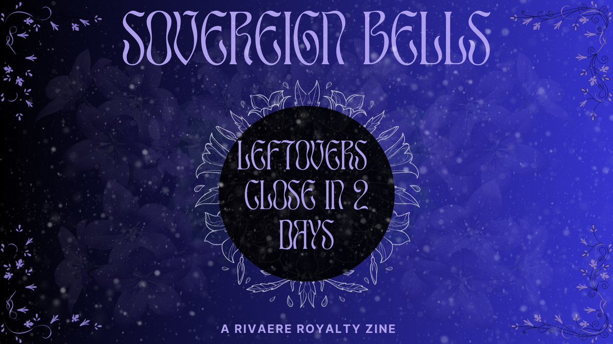 RivaereZine's tweet image. 📜MEMBERS OF THE KINGDOM📜

Leftover sales close in two (2) days. If you missed out on buying Eren and Levi’s love story, now is your chance!👑

sovereignbells.bigcartel.com