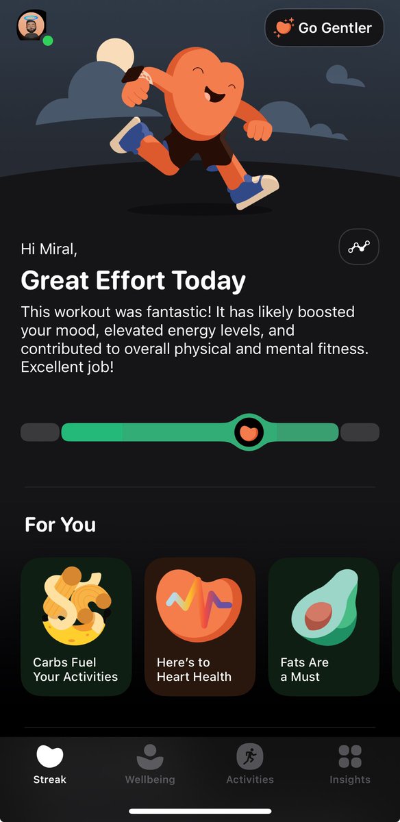 Absolutely loving @Gentler_App! It's the perfect tool for boosting fitness and well-being, with its sleek and engaging UI. 💪 #fitness #wellness