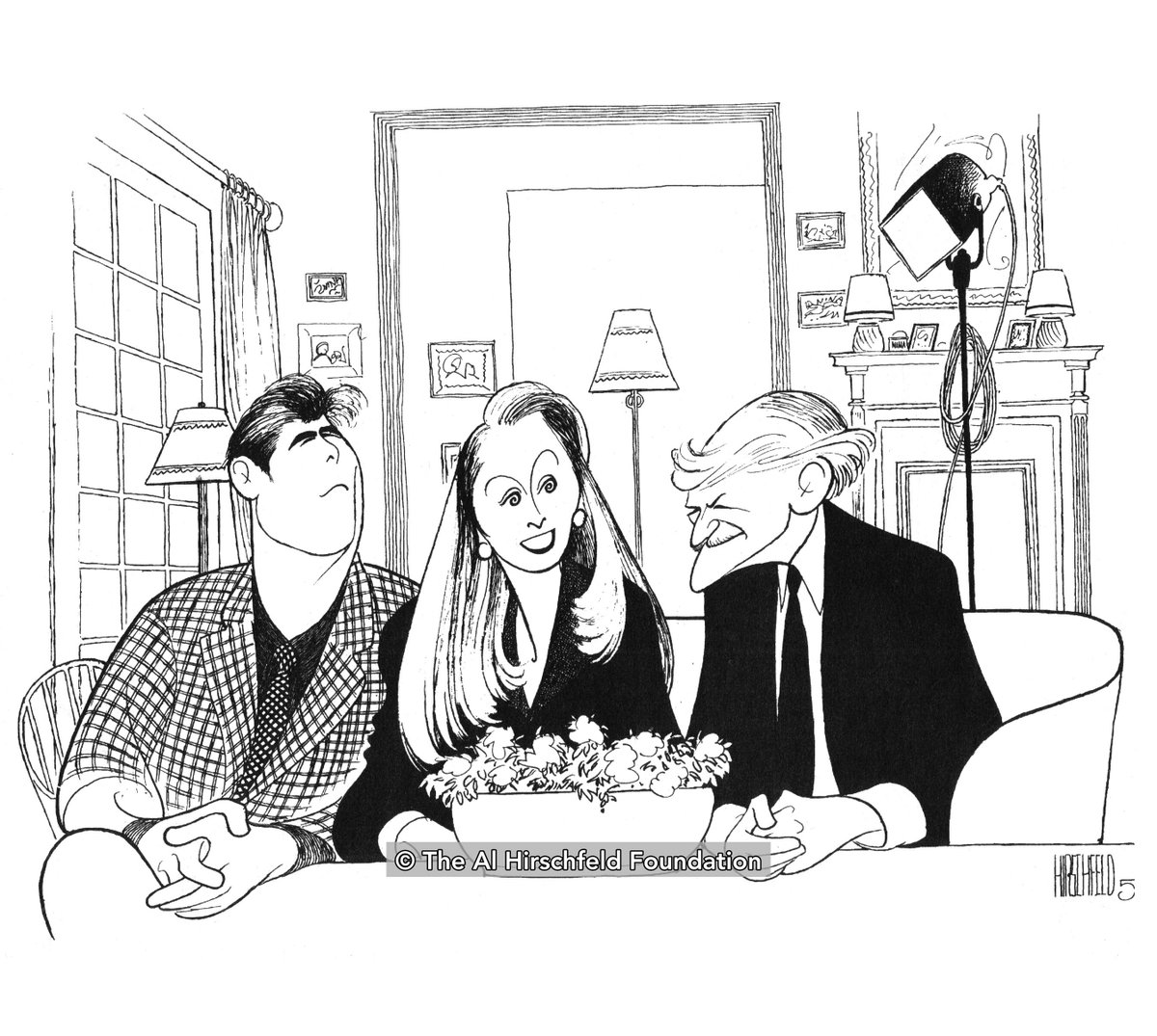 #OTD An American Daughter with Peter Riegert, Kate Nelligan, and Hal Holbrook, 1997

#Hirschfeld #Art #Theater #HalHolbrook #KateNelligan #PeterRiegert #Drawing
