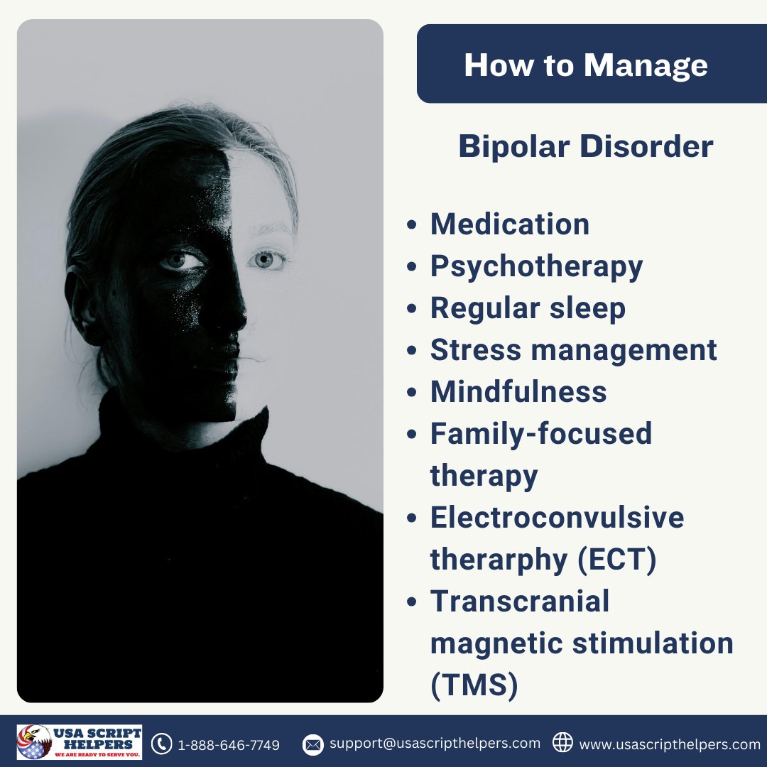 🌈 Managing Bipolar Disorder: Tips & Tools 🌈
Together, we can thrive despite the challenges. 💪 #BipolarWellness #YouAreNotAlone #usascripthelpers
