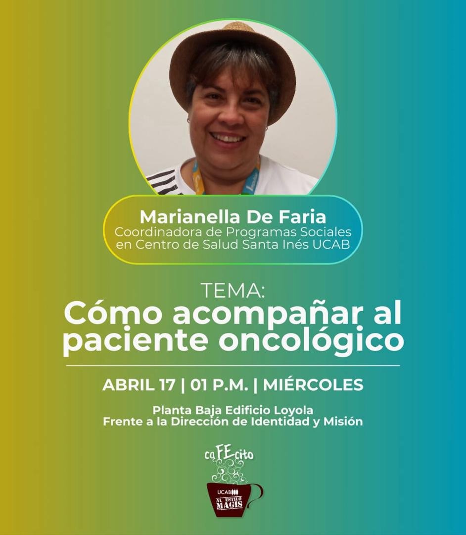 ExtSocialUCAB's tweet photo. #17Abr La Dirección de Identidad y Misión #UCABMagis te invita a escuchar las recomendaciones de Marianella De Faria, coordinadora de Programas Sociales en el Centro de Salud Santa Inés.
Te esperamos en nuestro campus de #Montalbán.
@cssi_ucab @Mariemiau https://t.co/8pQoGrdoRp
