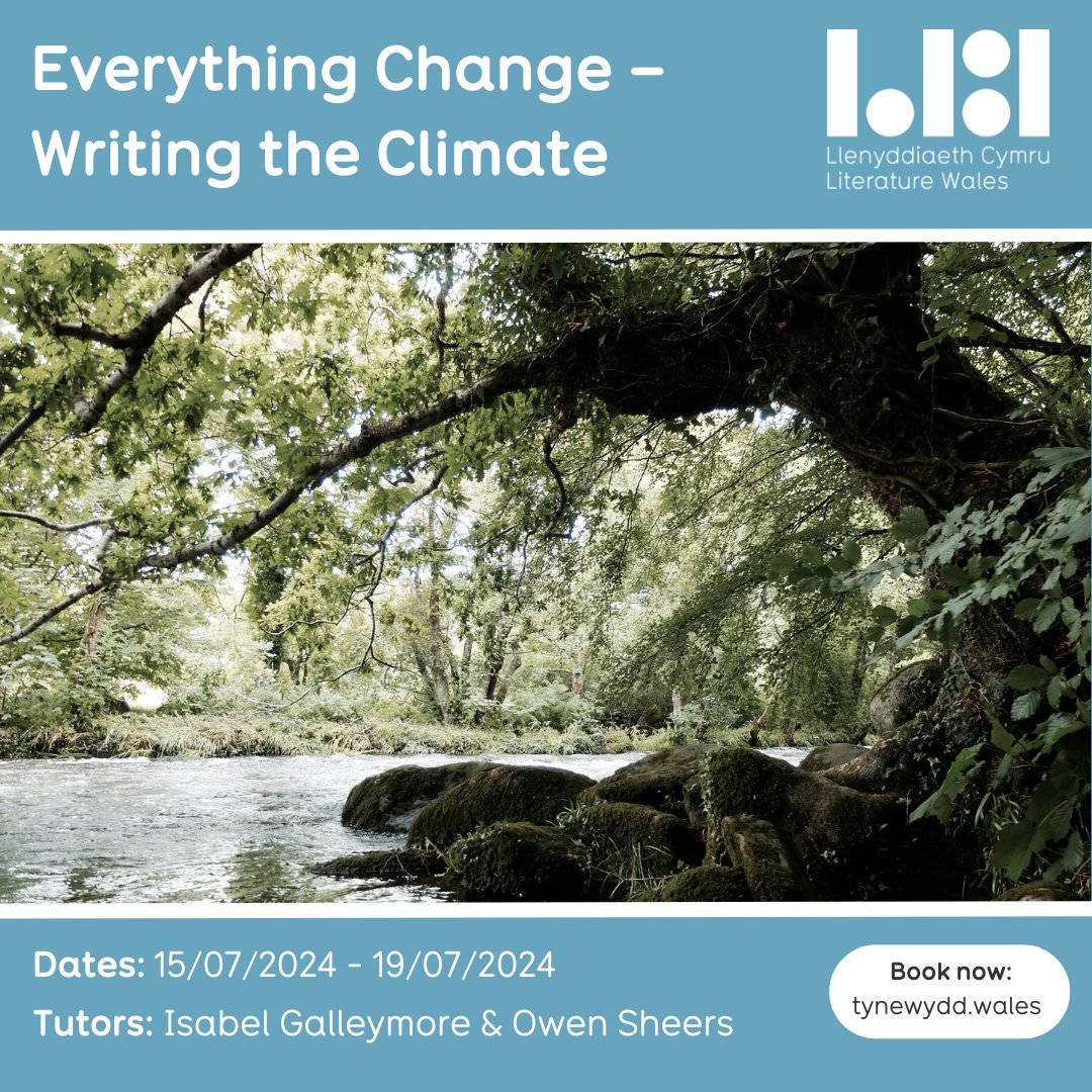 If you're looking for a few days of writing the climate, please think about joining the marvellous @owensheers + I for this course at @Ty_Newydd. Writers of all genres are welcome (and I've heard we might even get a lil swim in between workshops 🩱 ) tynewydd.wales/course/writing…