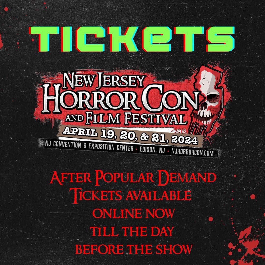 talesftmedia's tweet photo. New Jersey Horror Con And Film Festival begins next Friday ❤️🤘🏾😱🤯

@njhorrorcon 

#NJHCFF #HorrorCommunity #HorrorFamily https://t.co/7cjd5F4ZGE