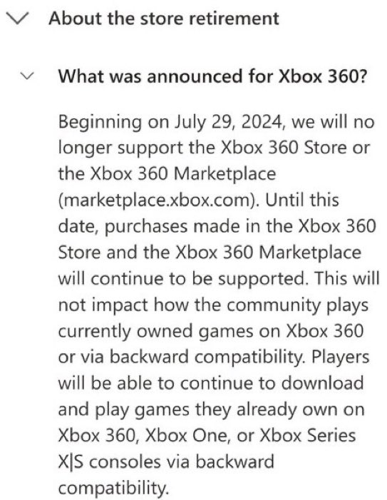 Xbox 360 Store to close July 29, 2024 RIP