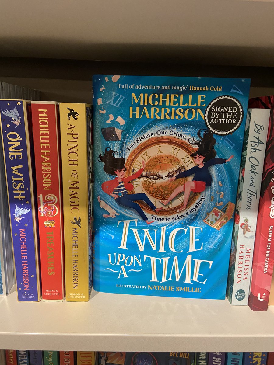 Signed copies of Twice Upon a Time available in @WstonesLside, plus a couple of my others. I sign them all, I sign everything! Mwahahaha 🖊️