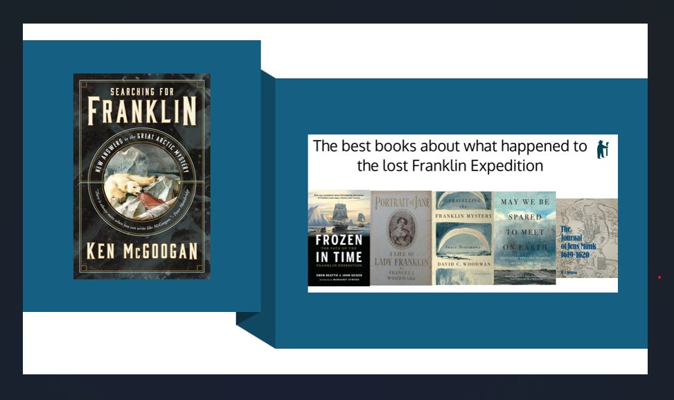 The SIX best books about the lost expedition. OR how I built Searching for Franklin. kenmcgoogan.com/2024/04/12/bes…