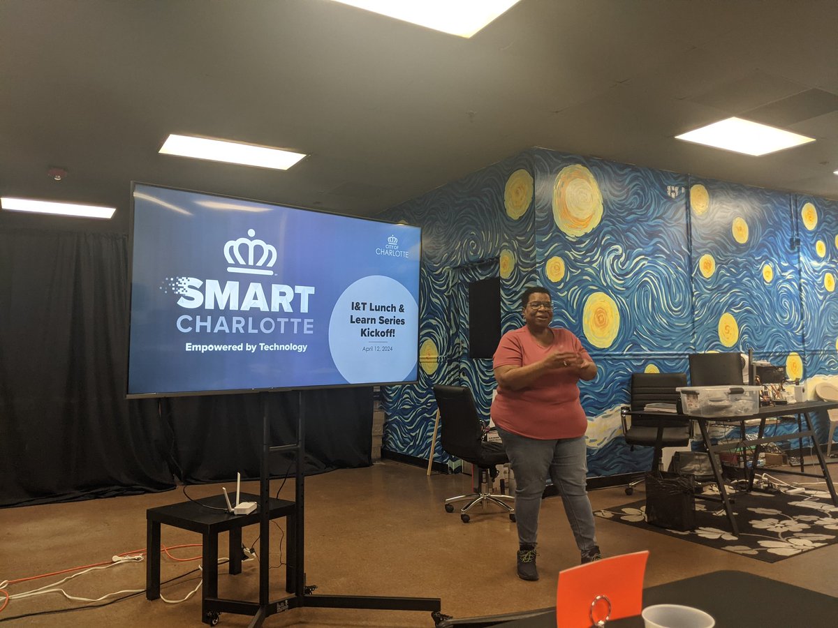 Great to be at the Smart Charlotte I&amp;T lunch &amp; learn kickoff at Camp North End.