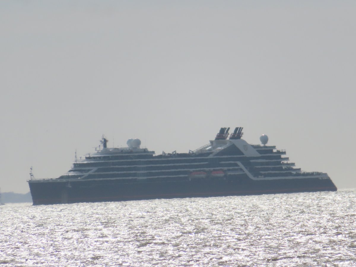 SEABOURN VENTURE in the Solent on the 12/4/2024.