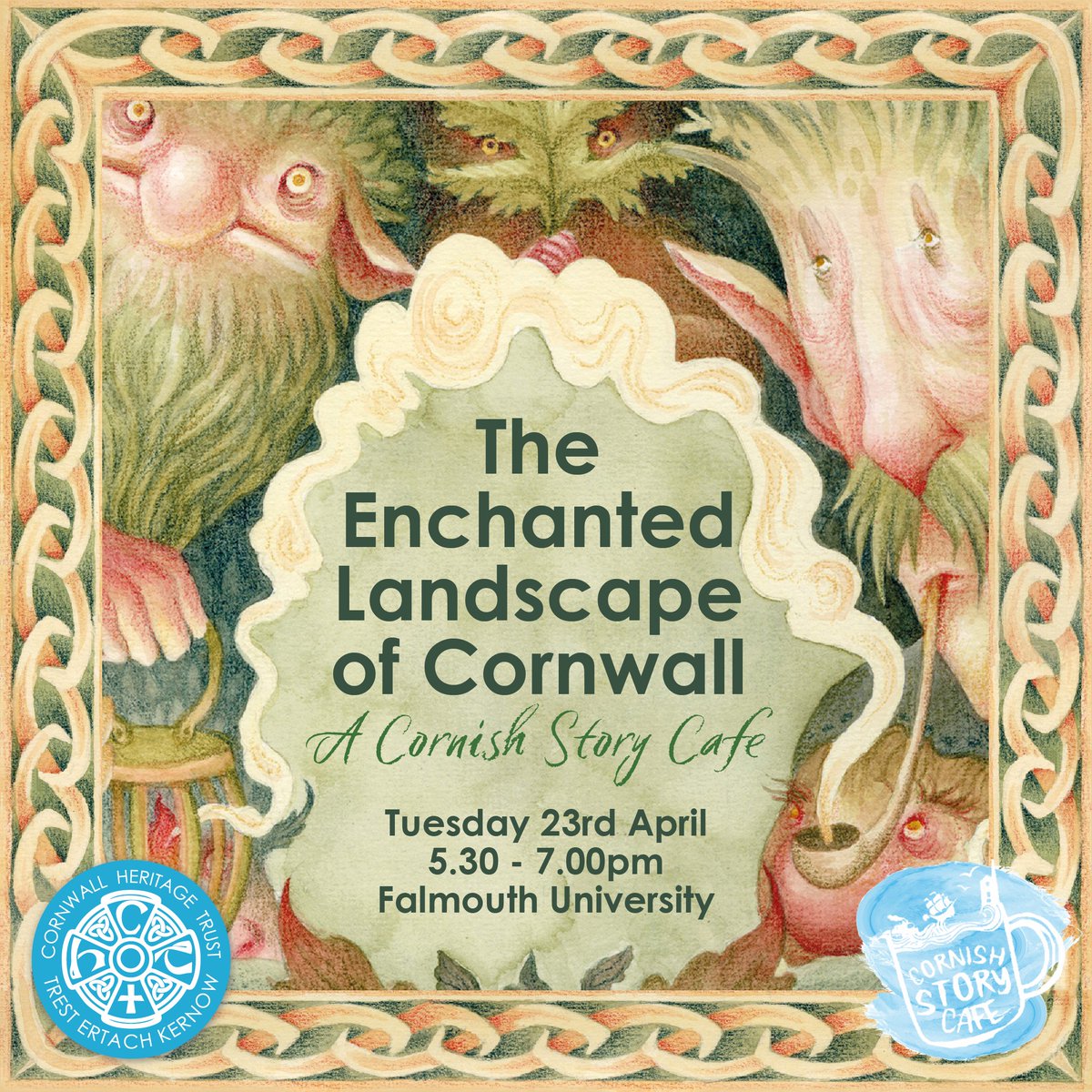 This April, we’re hosting a special talk at Falmouth University on Cornish folklore. Taking place at the university's Falmouth Campus on Tuesday 23rd April, the talk will guide you on a mythical journey across the Cornish landscape. Find out more here cornwallheritagetrust.org/book-your-plac…