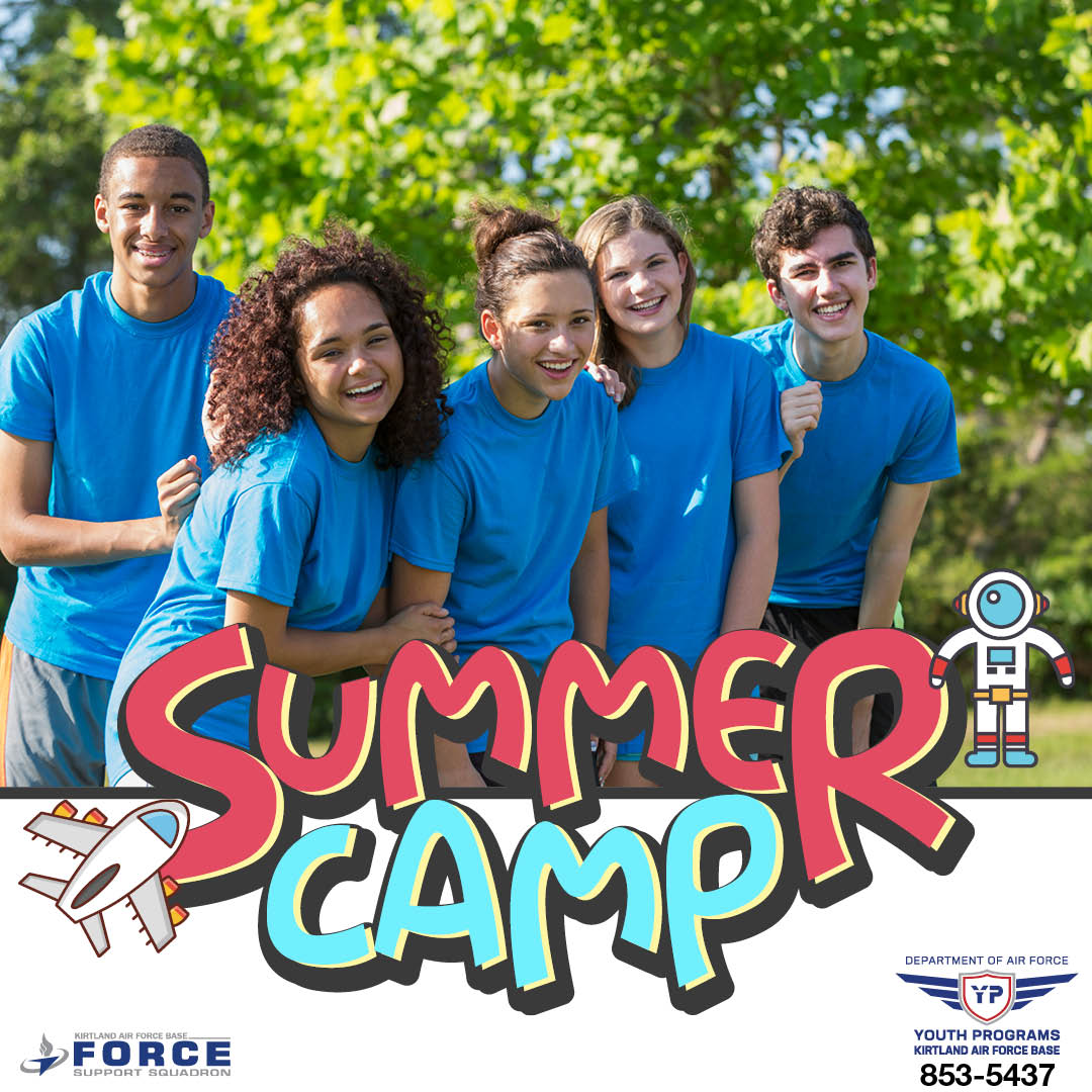 We are excited to announce that the application period for the #AirForceServicesCenterChildandYouthPrograms summer residential camps are now open, #TeamKirtland!

For more info and application 👉kirtlandforcesupport.com/youth-center/

#377FSS #KirtlandForceSupport #KirtlandYouthPrograms