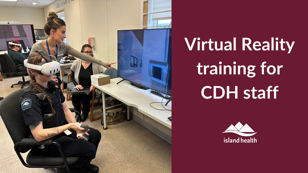 In just three years, the new #Cowichan District Hospital will be complete, and staff are already getting a close up look into their future workspace, thanks to virtual reality technology. Follow updates on the new CDH: ow.ly/AoaW50ReBi9
