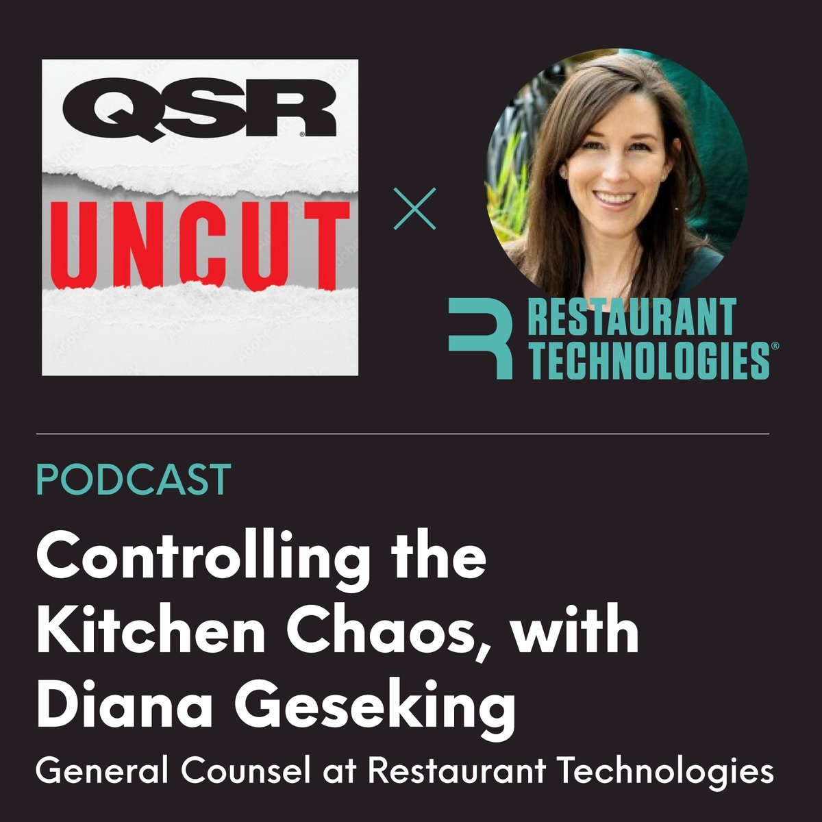 🔊 A great “QSR Uncut” podcast episode with Diana Geseking, General Counsel at Restaurant Technologies. 

Listen here: ow.ly/S8U450RezTQ

#QSRUncut #restauranttechnologies #podcast