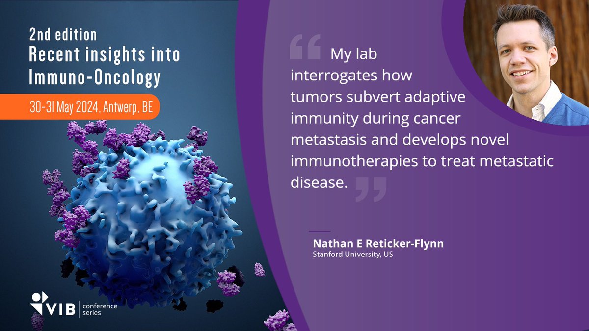 ‼️ Few days left until the early bird deadline. @RetickerFlynn @Stanford will give a talk on systemic immunity in metastasis. Don’t miss it out, join us in Antwerp! -MPO 📅 Early bird: 18th of April ℹ️ vibconferences.be/events/recent-… @vib_ccb @VIBConferences