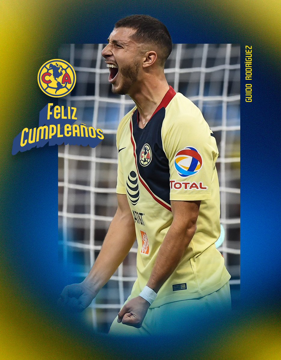 ¡Feliz cumpleaños al campeón con las Águilas y campeón del mundo, Guido Rodríguez! 🏆🥳 ¡Que sigas teniendo mucho éxito, Guido! 💪