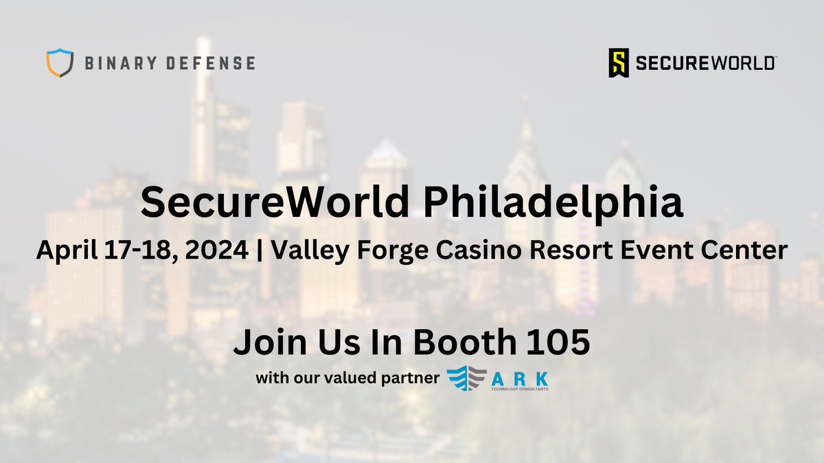 We'll be at @SecureWorld Philadelphia with our valued partner, @ArkTCI. Join us in booth 105 on the show floor and learn how we're committed to safeguarding data and innovating for a secure future. See you there! #ShieldPartner #SWPHL24 hubs.la/Q02sHYp50