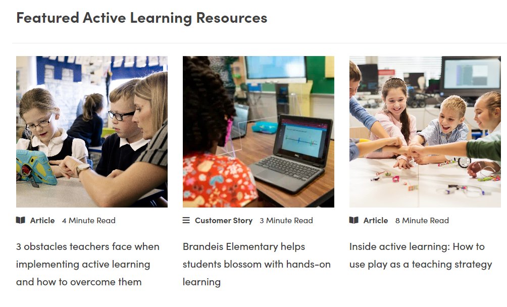 Interested in engaging your students in active learning practices? Get inspired and take away fun activities to level up instruction with this Active Learning resource collection! ➡️ bit.ly/43FQ3xb