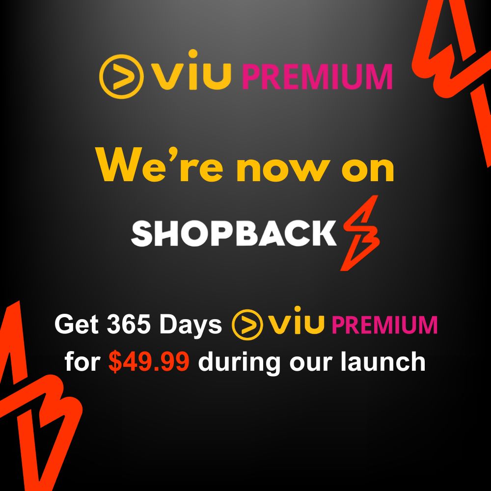 Viu Premium is now on Shopback! LAUNCH SPECIAL: Get 365 Days Viu Premium @ $49.99. Limited time only. Buy now: bit.ly/VIUSGSB