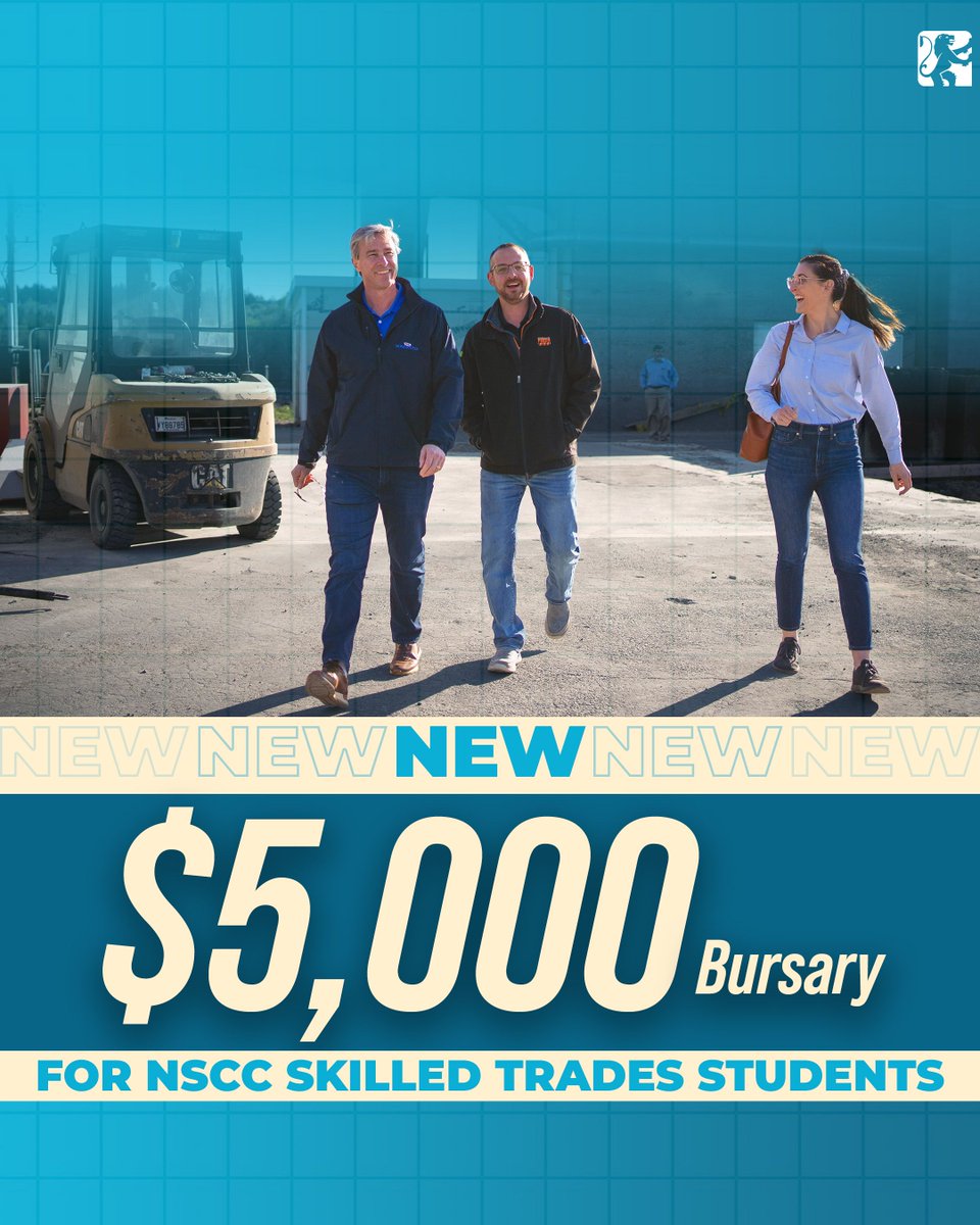 Our PC government is committed to building up Nova Scotia. To do that, we need more tradespeople. Students can now apply for the $5000 Growing NS’s Skilled Trades Workforce Bursary to help pay tuition and living costs while training in construction trades programs at NSCC