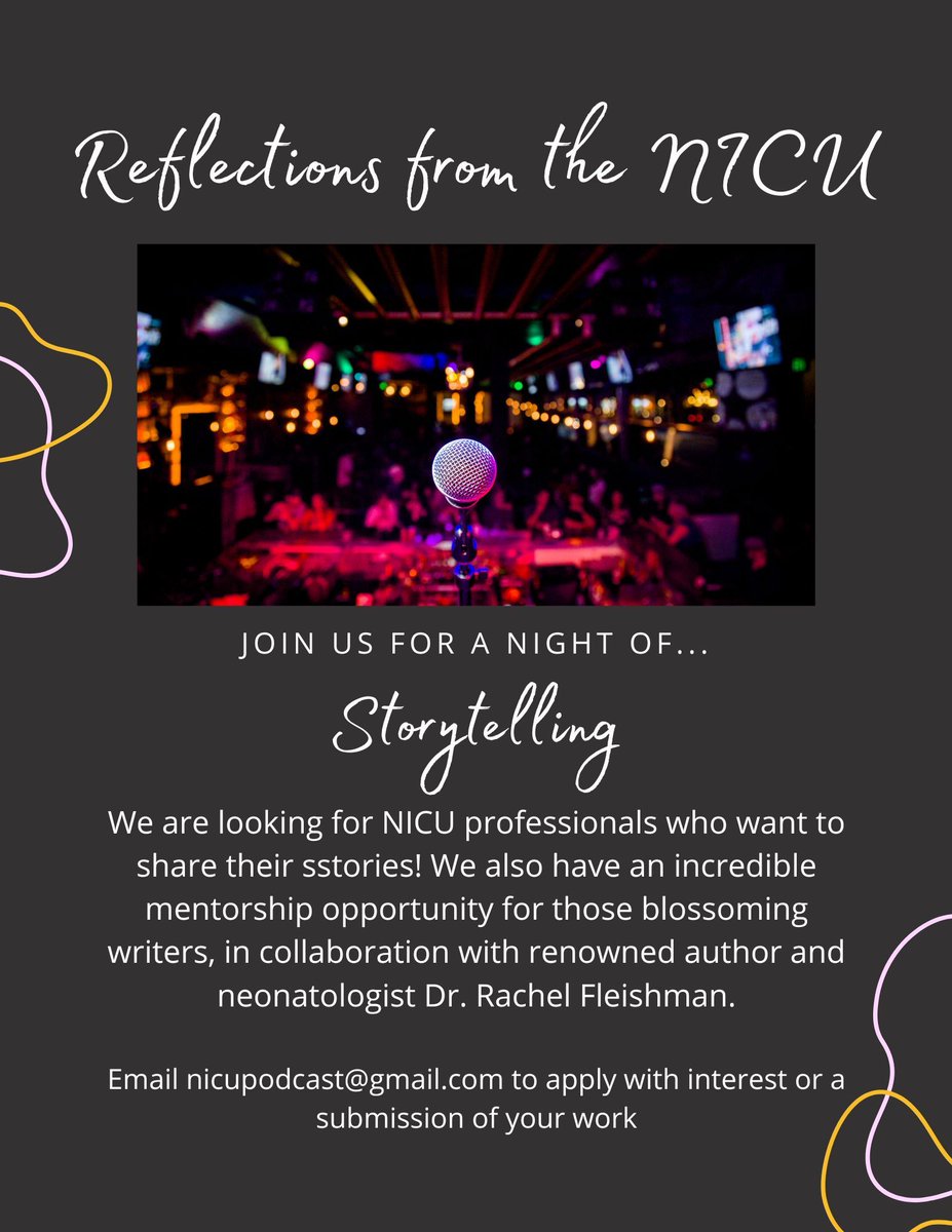 Did you able to catch this week's interview with @rachel.fleishman.md (@rafleishman)?! We hope you will consider putting your own words to paper and being mentored by the amazing Dr. Fleishman for our special evening of stories from the NICU during this year's Delphi Conference.