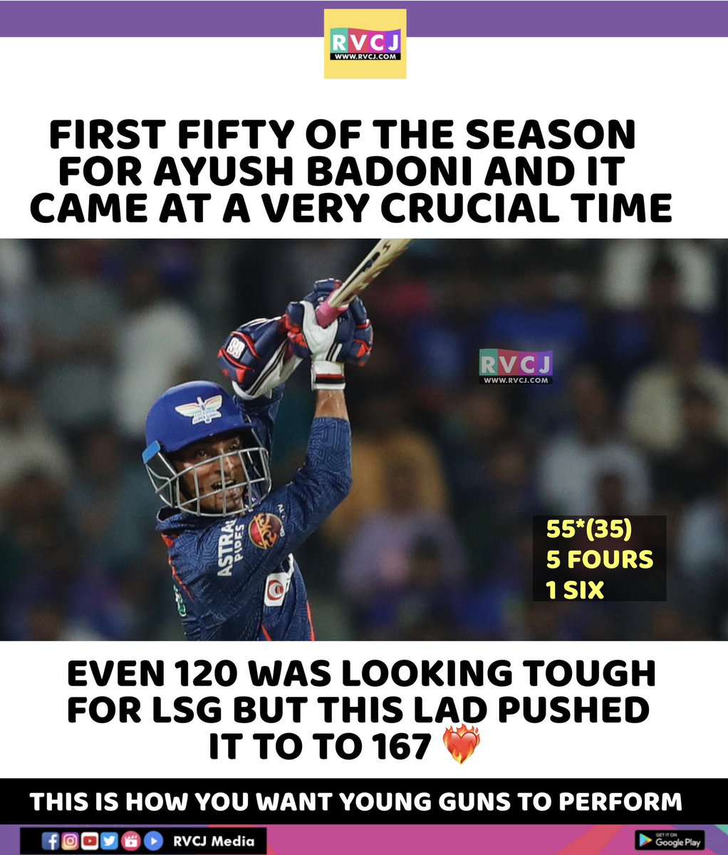 What An Innings By Ayush Badoni 👏🏻👏🏻