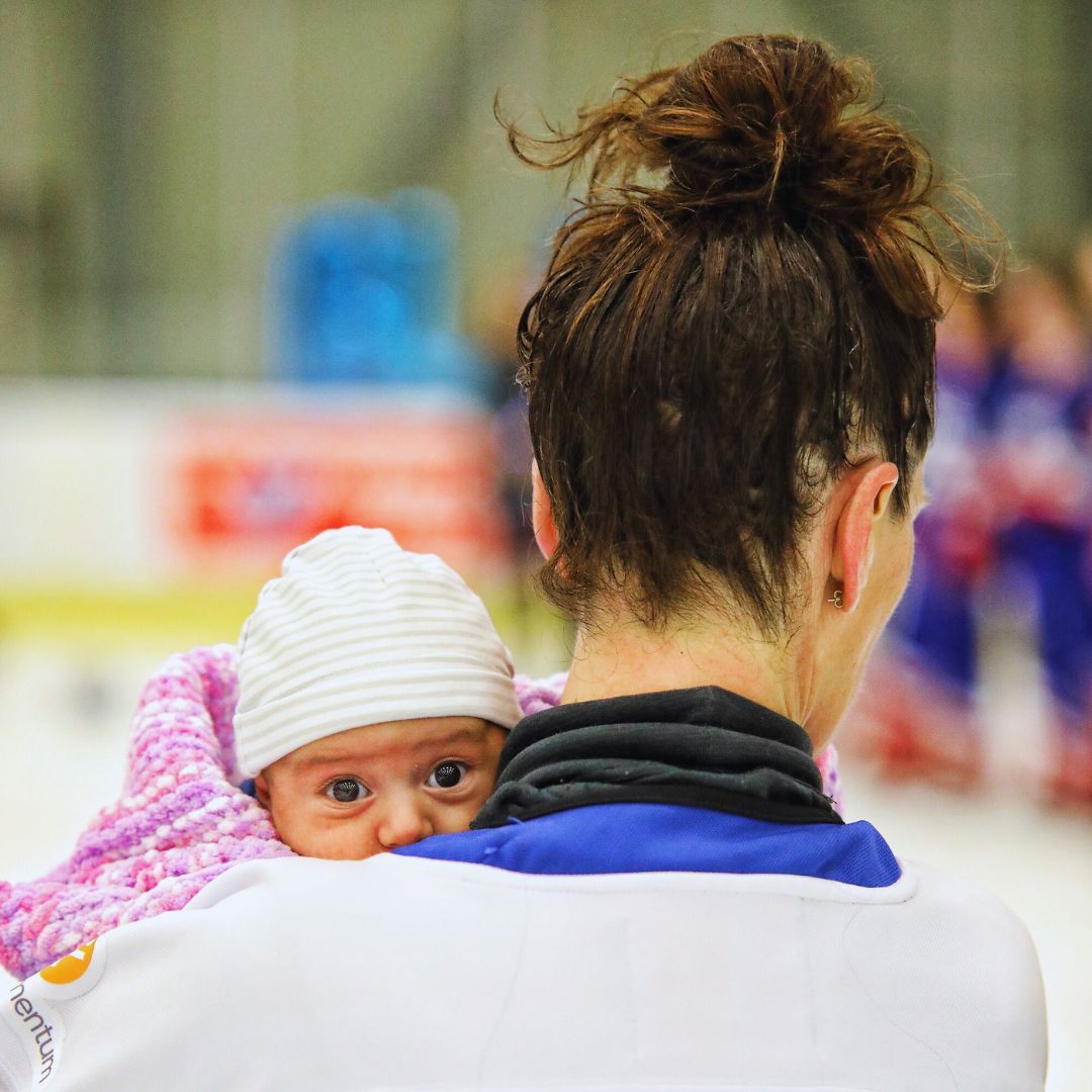 #MomsGotGame Since 2022, we’ve offered complimentary event passes to the Canadian Ringette Championship to moms playing or coaching in the NRL division, to bring a caregiver to assist with childcare throughout the event, allowing them to focus on being their best. @SIRCtweets