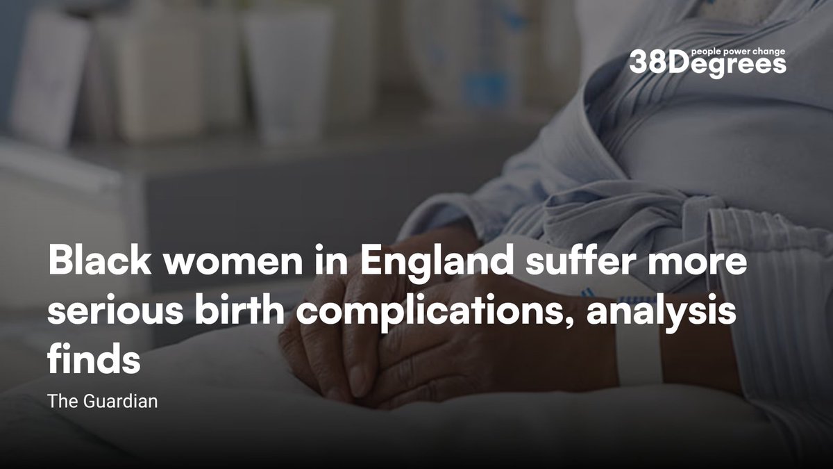 NEW: Black women are up to six times more likely to experience some of the most serious birth complications during hospital delivery across England than white women. It's 2024 - these alarming disparities are unacceptable. It's time for change. #BlackMaternalHealthWeek #BMHW24