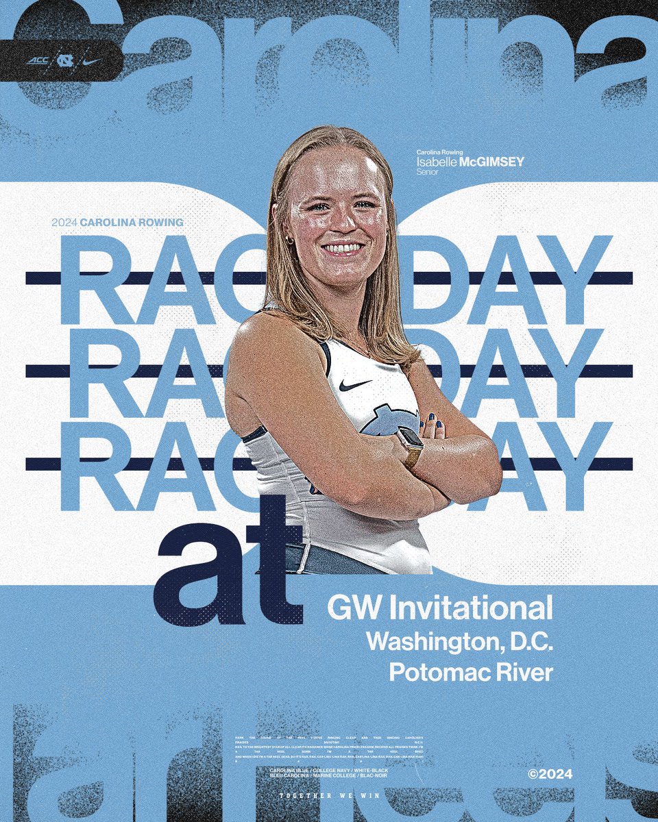 Friday RACEDAY 🎉 🆚 George Washington at the GW Invitational 📍Washington, D.C. 🌊 Potomac River ⌚️ 1st UNC race at 3:24 PM 📊 Schedule/results: bit.ly/3JfhRPt #GoHeels