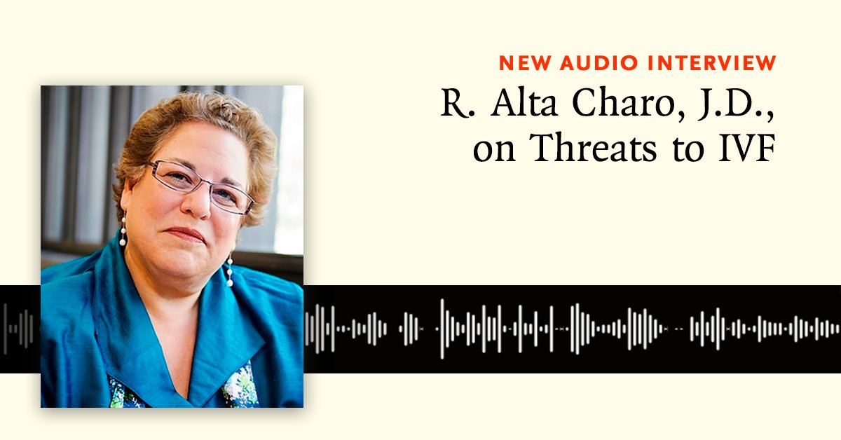 R. Alta Charo discusses the potential implications of the Alabama Supreme Court’s decision in LePage v. Center for Reproductive Medicine. Listen to the full interview: nej.md/3VOWa0l