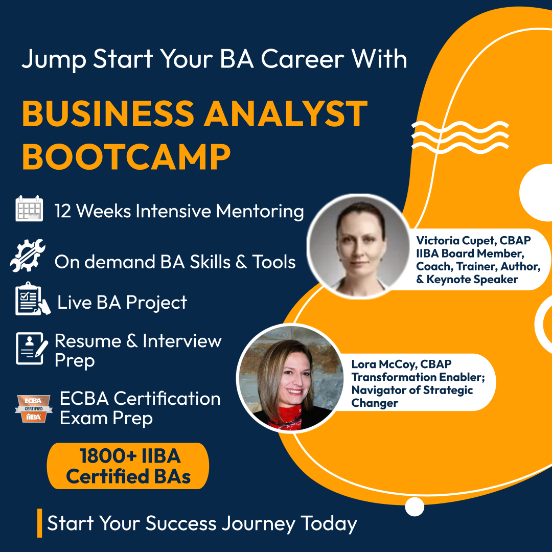 lnmishra's tweet photo. Become a highly sought-after Business Analyst with our intensive Bootcamp!
Grab the Limited Time OFFER!
Register at 👉 https://t.co/zKXDdssSWc
#adaptiveus #ba #businessanalysis #businessanalyst #babootcamp #iiba #baot https://t.co/8AcBR0BTyT
