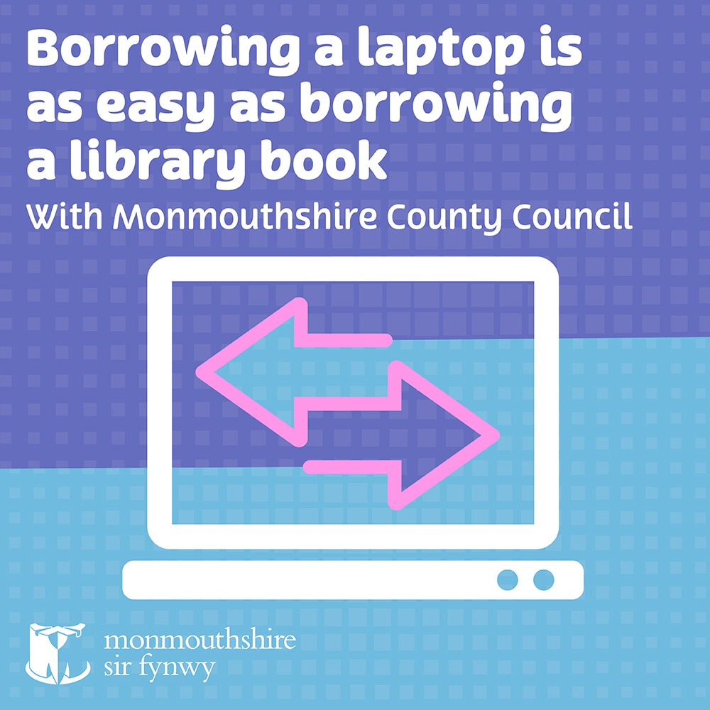 💻 Residents in Monmouthshire can now borrow laptops from their local library to help with everyday tasks. ℹ️ Find out more: monmouthshire.gov.uk/borrow-laptop/ @MonHubs