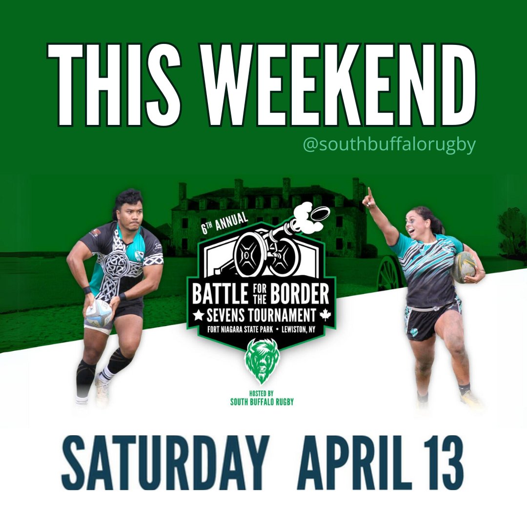 ☘ Good luck to our Senior Men this weekend, as they head to South Buffalo Rugby's 6th annual international 7s Tournament, Battle For The Border! Let's bring home the title for the 4th time in 6 years! GO IRISH!
