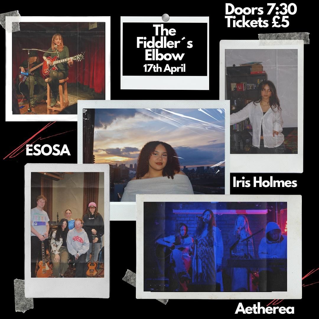 Made up of Sophie Cann and Music Production students Maria Quintero, Emily Prada Luengo, Ruby Hickman and James Ladds - Aetherea - is an R&B/neo-soul band that emerged from London. Next week they're playing a gig at The Fiddler's Elbow! Grab your tickets! 🎟️ Link in bio 🔗