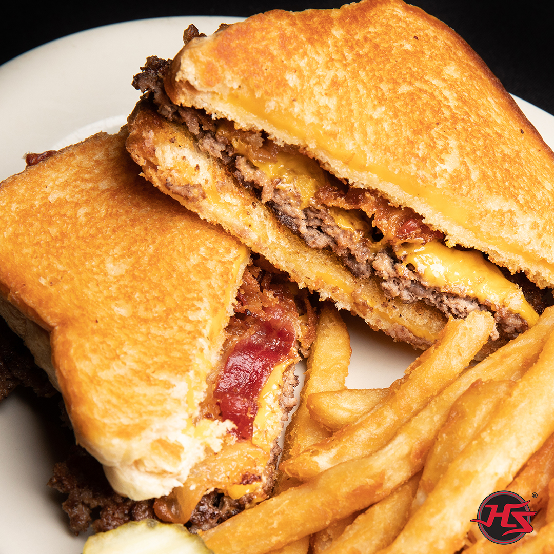 You know we are celebrating National Grilled Cheese Day with our signature Woody Burger! 🧀🥪🧀This is one of our MOST popular items for a reason...mainly because it is delicious. Wanna do Friday lunch?