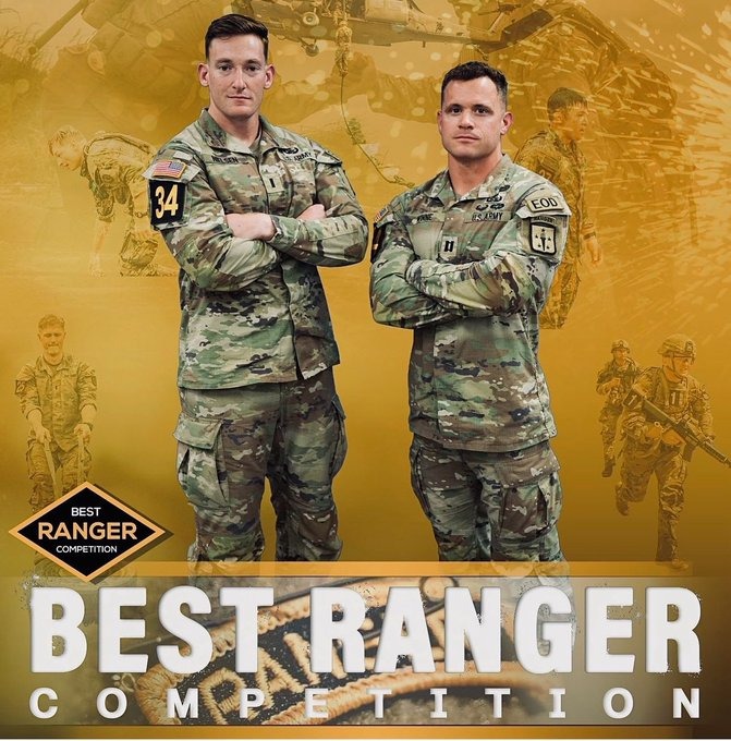 Starting today, check out CPT Dave Winne and 1LT Connor Nielsen, from the U.S. EOD School, representing #CASCOM at the 40th Annual LTG David E. Grange Jr. Best Ranger Competition this weekend. Watch live: youtube.com/bestrangercomp… #RLTW #SupportStartsHere #BeAllYouCanBe