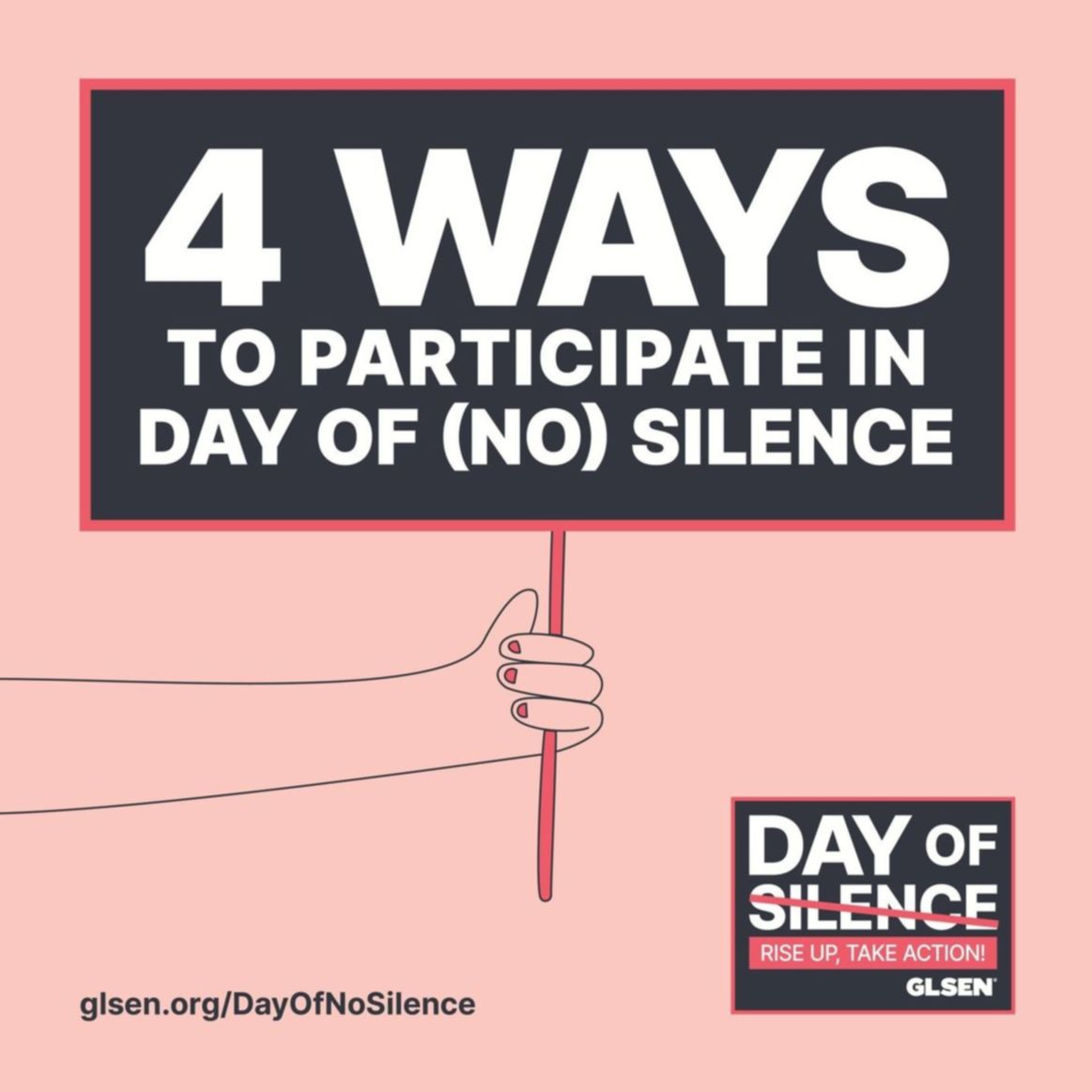 Our youth deserve better. We must #RiseUp4LGBTQ youth and work toward building a world where young people can attend school without harassment or discrimination. #DayofNOSilence @glsen 🧵