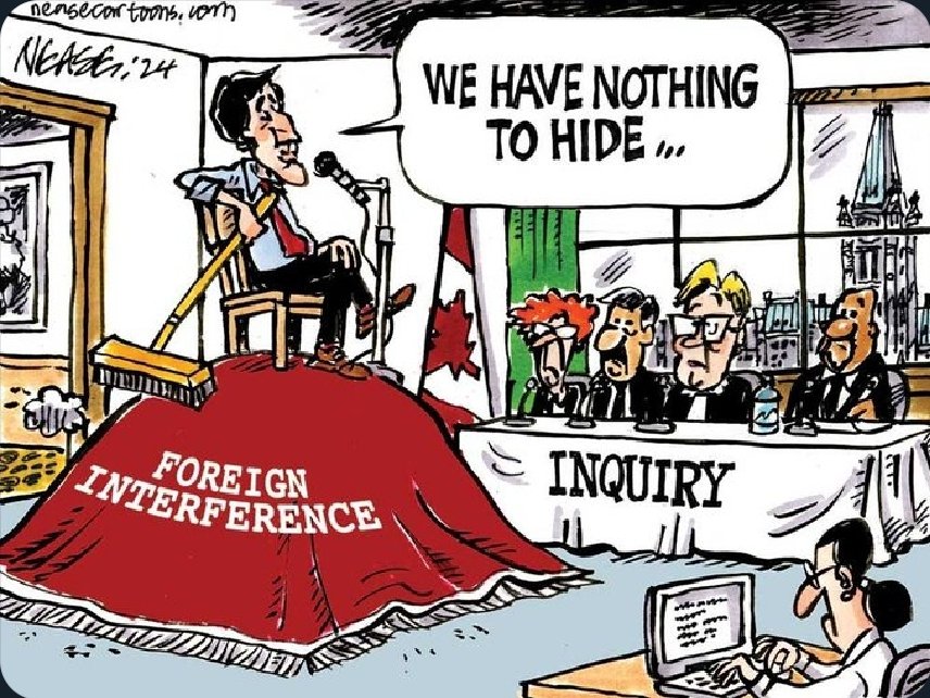 This explains what Trudeau wants us to see and believe during the Foreign Interference Inquiry.

He has nothing to hide. 

Do you believe him?  Has he told the truth, or is he lying?