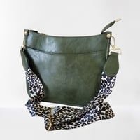 NEW-Never Used! Dark Green Faux Leather Shoulder/Crossbody Bag w/Adjust. Strap 
buff.ly/43B41Ai 
#touchstonespirit #bag #purse #crossbody #shoulderbag