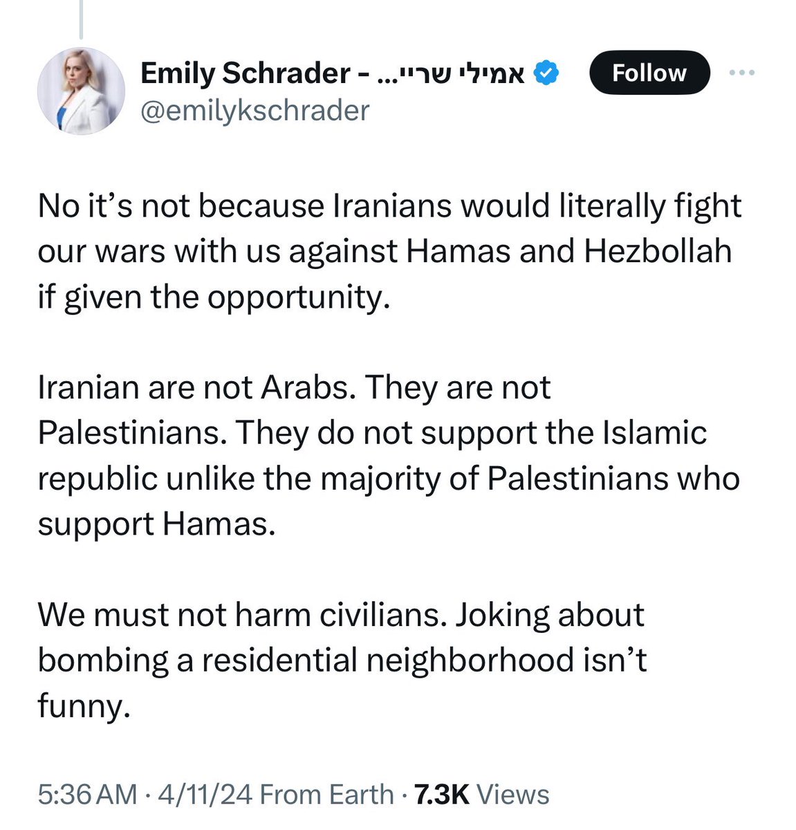 If you’re going to incite genocide please only do it against inferior peoples like Arabs or specifically Palestinians.